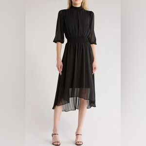 Nanette Lepore Elegant Black High Low Dress
